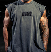 "Built to Last. Born to Win" Sleevless Muscle Tee - Gray