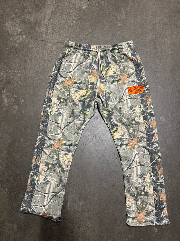 WARRIOR MINDSET™ CAMO SWEATPANTS — ORANGE EMBROIDERY EDITION