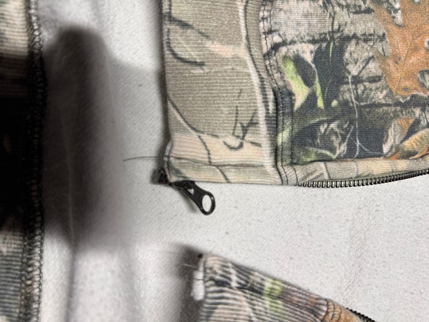 WARRIOR MINDSET™ CAMO ZIP HOODIE — ORANGE EMBROIDERY EDITION