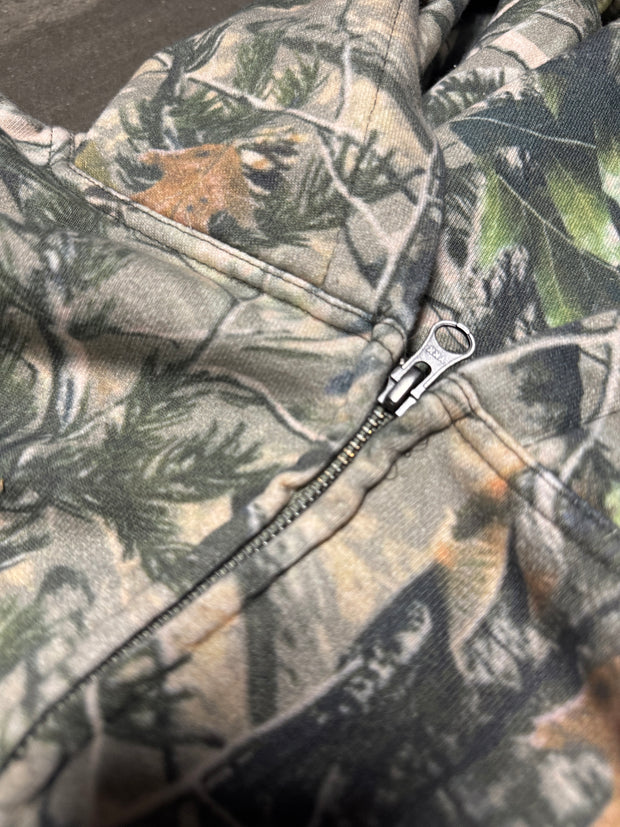 WARRIOR MINDSET™ CAMO ZIP HOODIE — ORANGE EMBROIDERY EDITION