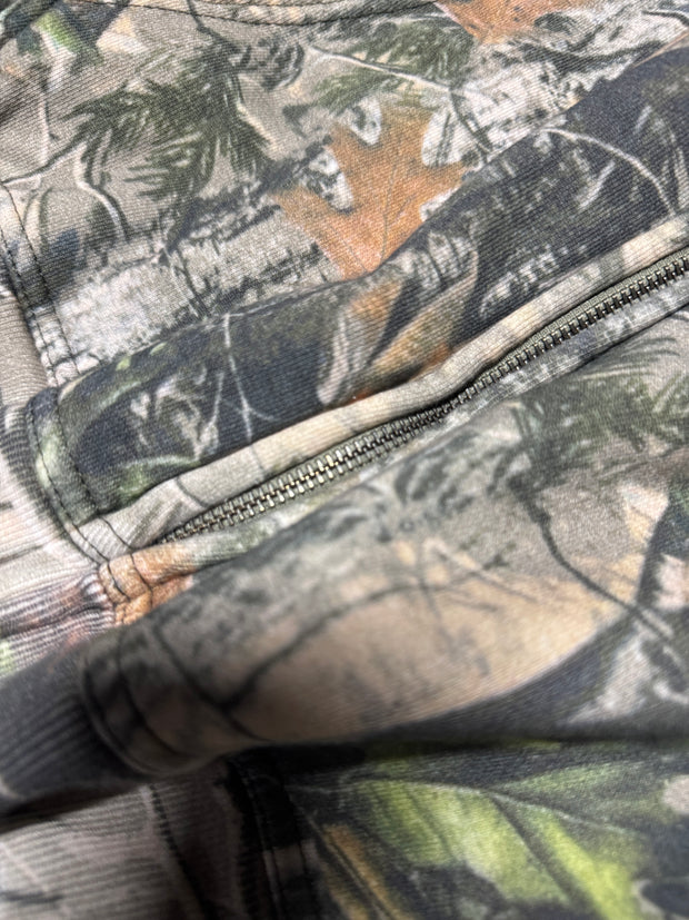 WARRIOR MINDSET™ CAMO ZIP HOODIE — ORANGE EMBROIDERY EDITION