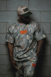 WARRIOR MINDSET™ CAMO TEE — ORANGE EMBROIDERY EDITION