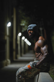 WARRIOR MINDSET™ CAMO SWEATPANTS — ORANGE EMBROIDERY EDITION