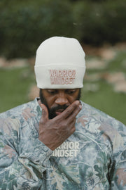 WARRIOR MINDSET™ CAMO LONG SLEEVE — CREAM 3D EMBROIDERY EDITION