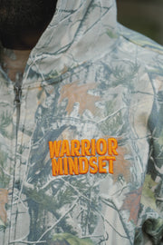 WARRIOR MINDSET™ CAMO ZIP HOODIE — ORANGE EMBROIDERY EDITION