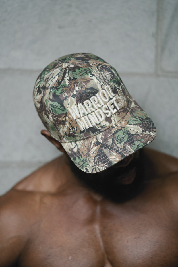 WARRIOR MINDSET™ CANVAS CAMO TRUCKER HAT – FALL EDITION
