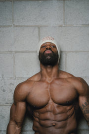 WARRIOR MINDSET™ CREAM EMBROIDERED BEANIE