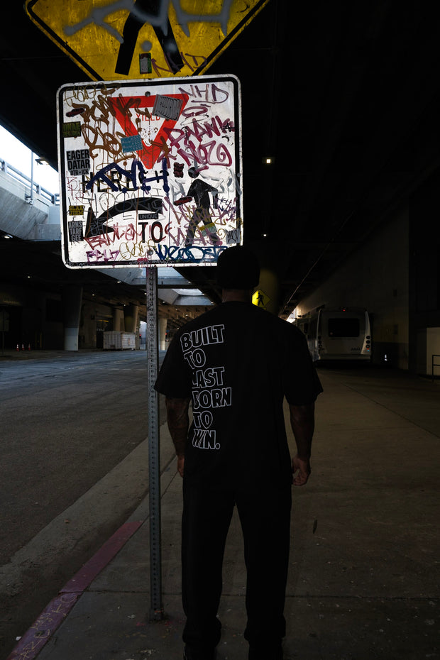 "Built to Last. Born to Win" T-Shirt - Black